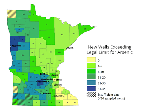 MN arsenic map