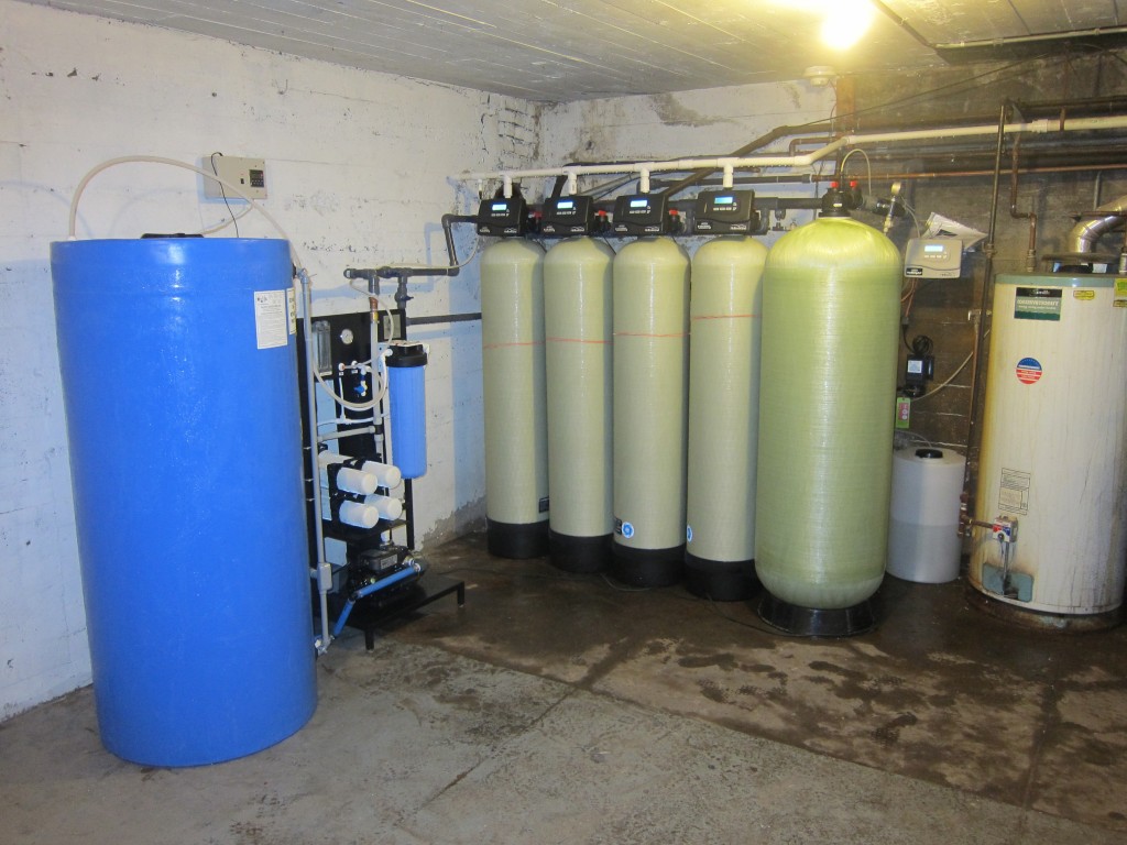 Deephaven Well Water Treatment System with Whole House Reverse Osmosis and Irrigation Iron Filter