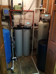 Twin Tank Water Softener and Ozone Iron Filter 
